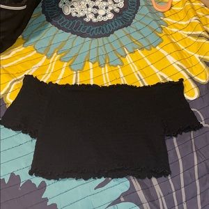 Hollister Black Crop top